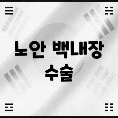 노안 백내장 수술