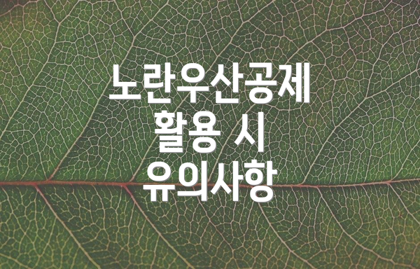 노란우산공제 활용 시 유의사항