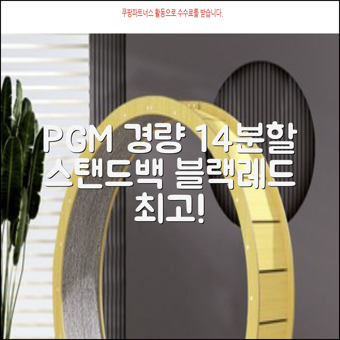 피지엠코리아 PGM 경량 14분할 골프백 스탠드백 캐디백, 블랙레드 추천 리뷰
